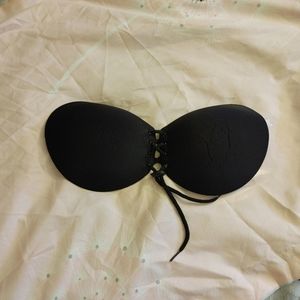 Adhesive Drawstring Backless/Strapless Bra